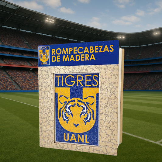 Tigres UANL® Escudo - Rompecabezas de Madera