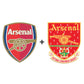 2 PACK Arsenal FC® Escudo + Retro Logo