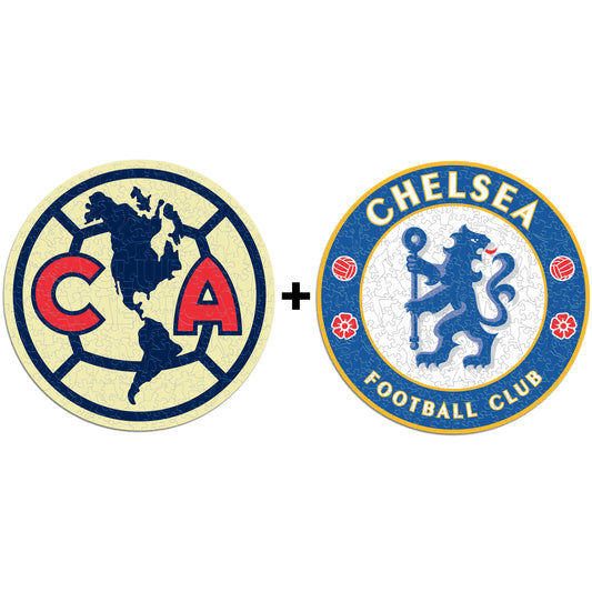 2 PACK Club América® Escudo + Chelsea FC® Escudo