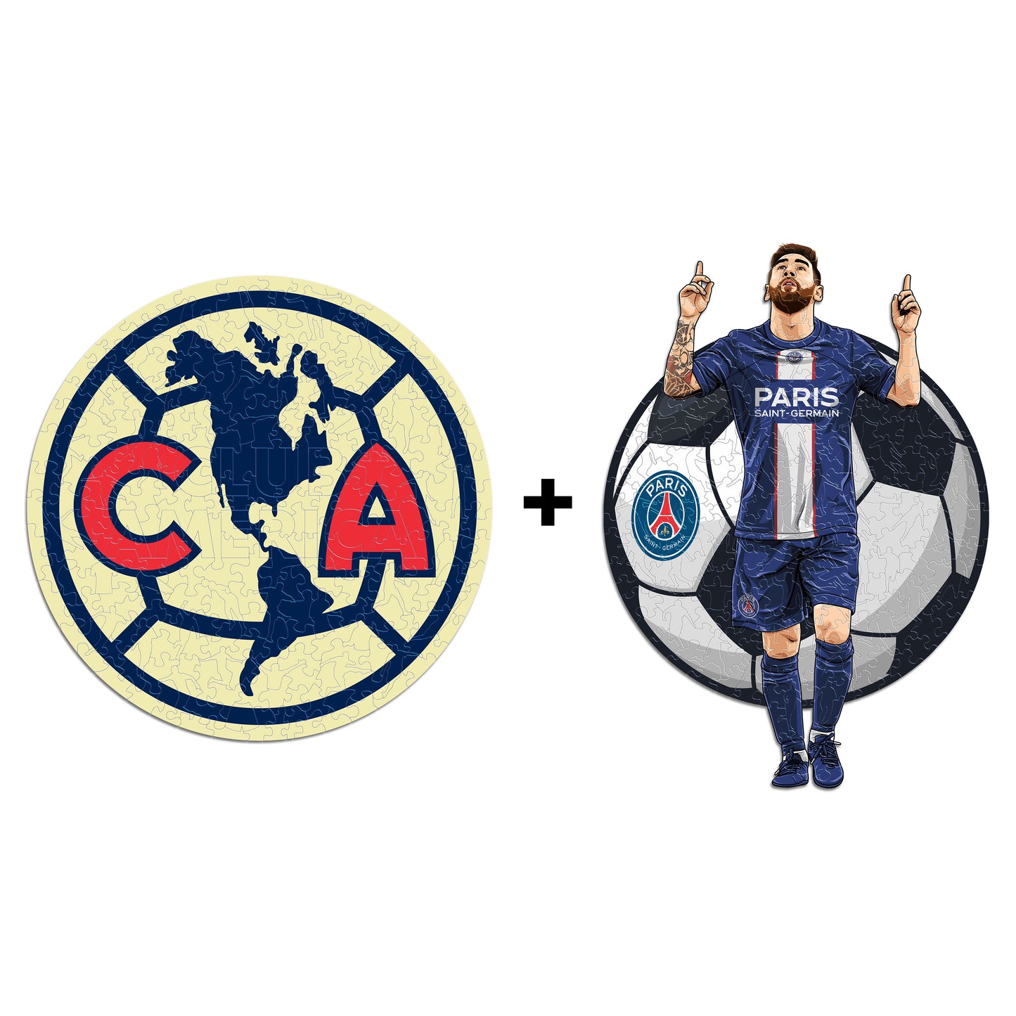 2 PACK Club América® Escudo + Lionel Messi