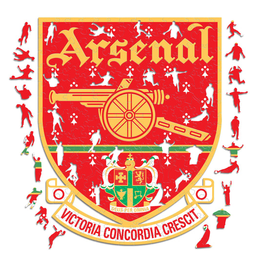 Arsenal FC® Escudo Retro - Rompecabezas de Madera