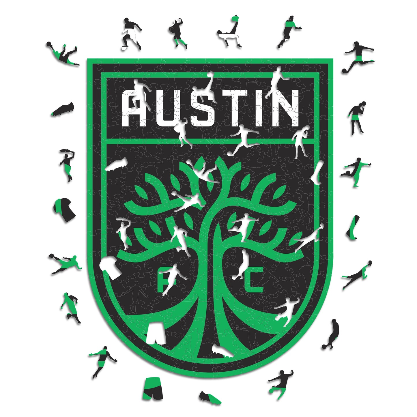 Austin FC® Logo - Wooden Puzzle