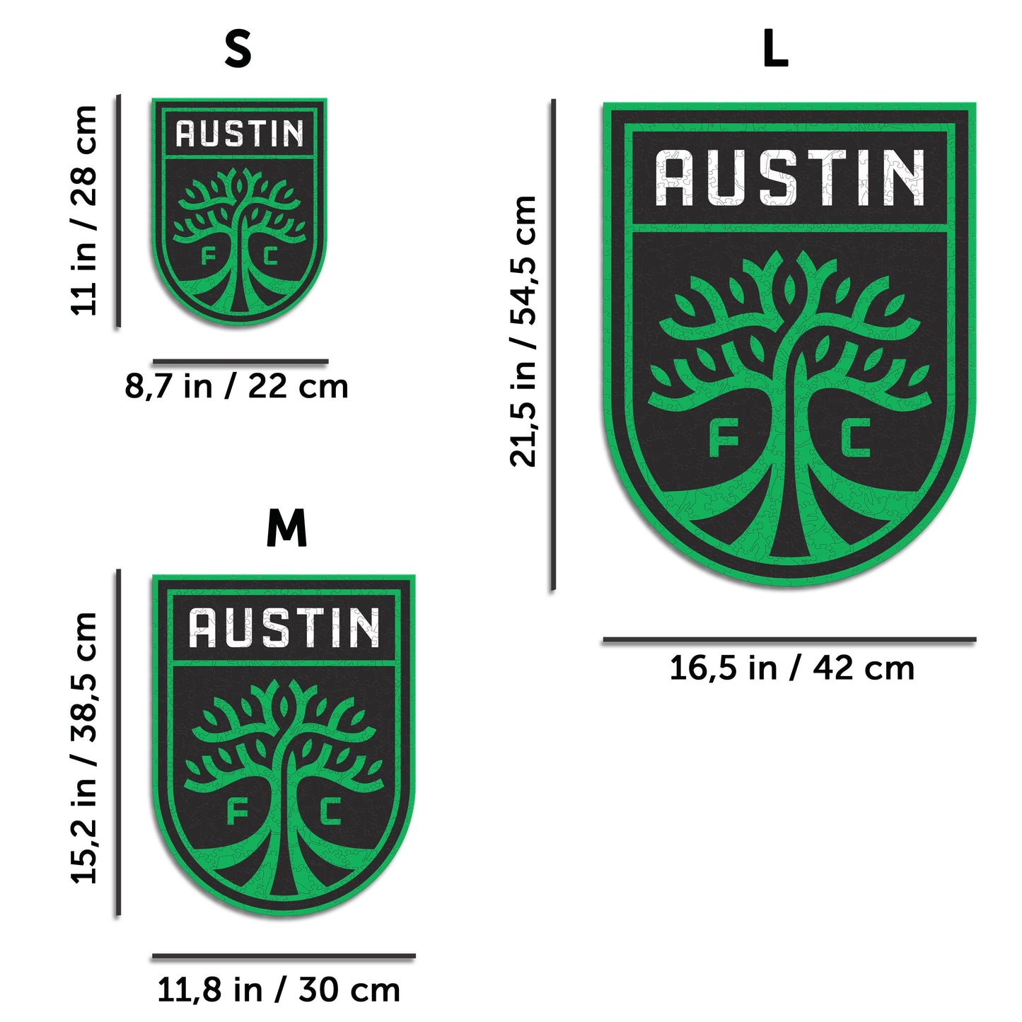 Austin FC® Logo - Wooden Puzzle