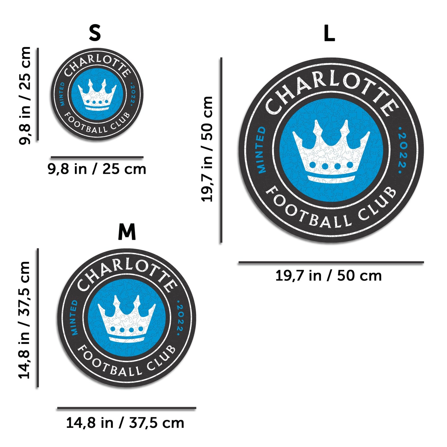 Charlotte FC® Logo - Wooden Puzzle