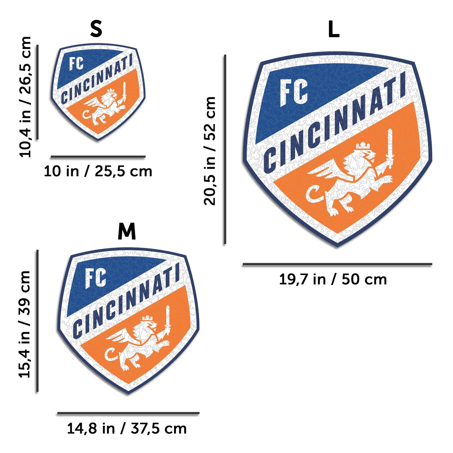 Cincinnati FC® Logo - Wooden Puzzle