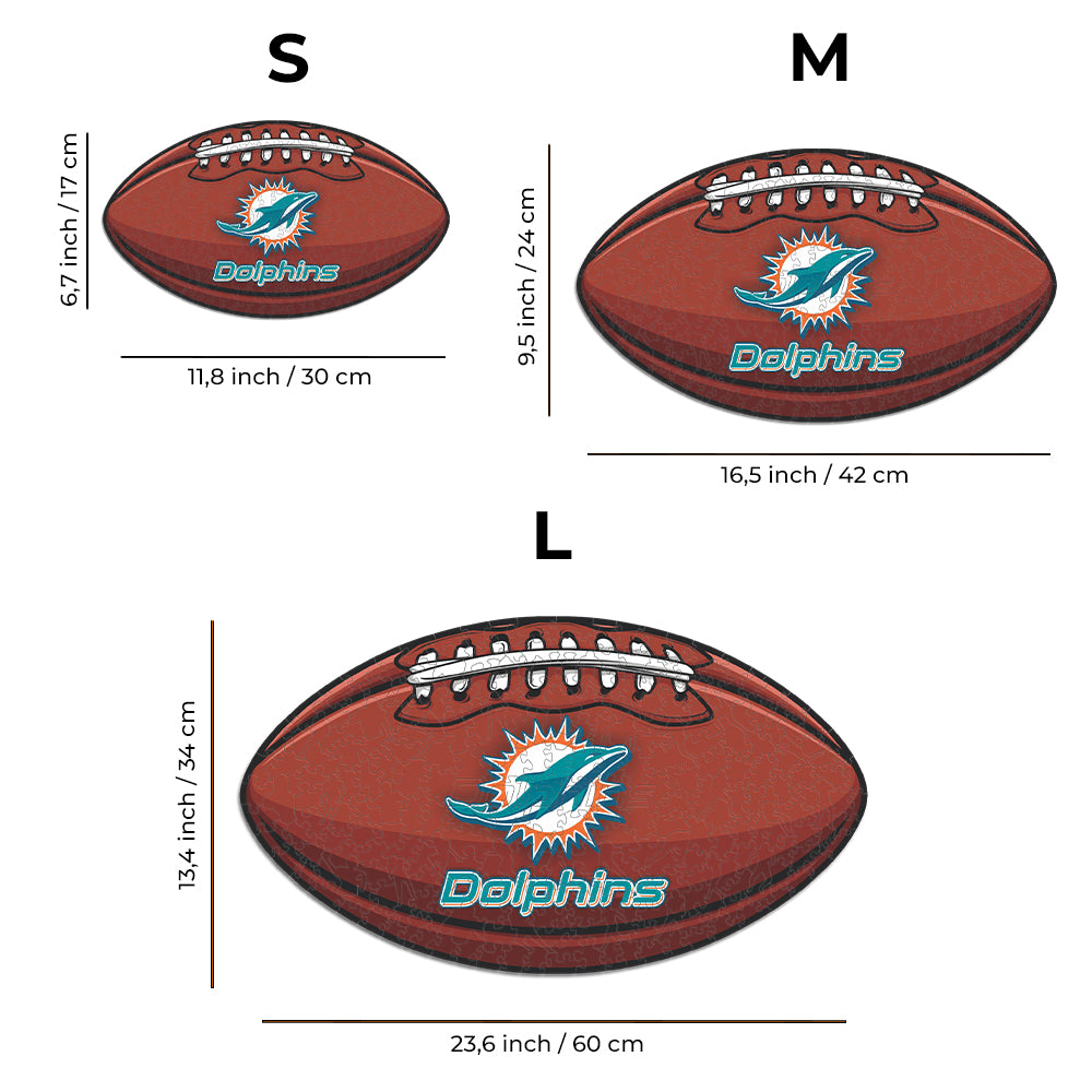 Miami Dolphins™ - Rompecabezas de Madera