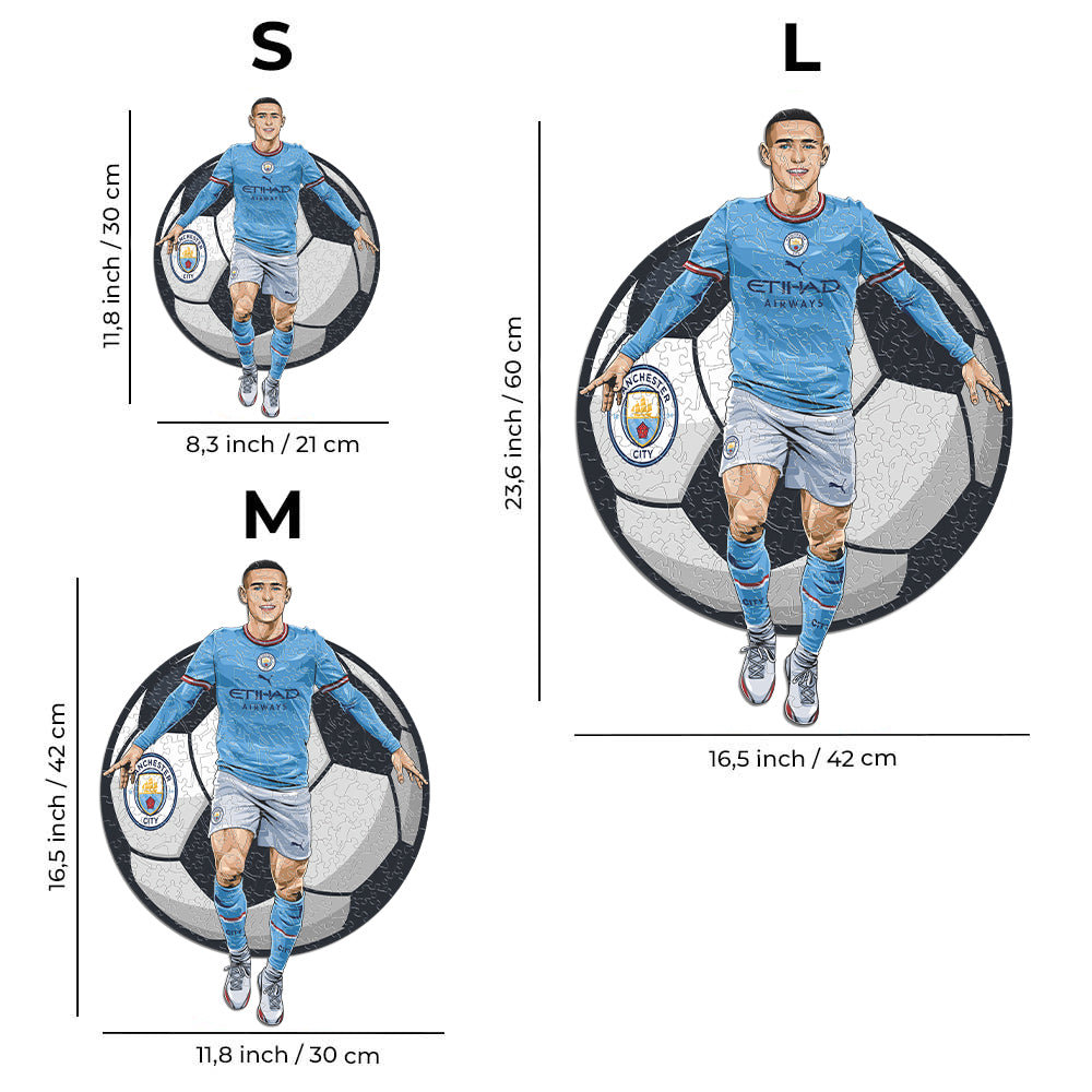 2 PACK Manchester City FC® Escudo + Foden