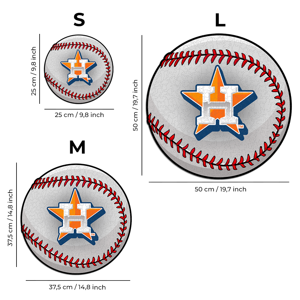 Houston Astros™ - Rompecabezas de Madera