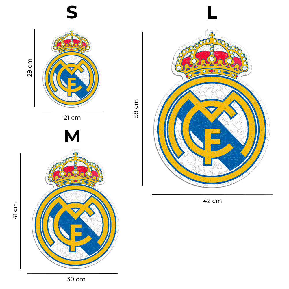 Real Madrid CF® Escudo - Rompecabezas de Madera – Iconic Puzzles MX