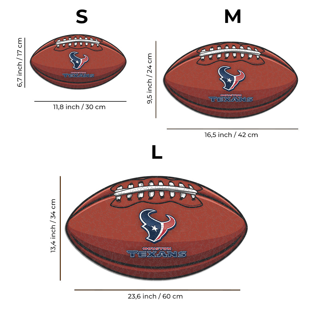 Houston Texans™ - Rompecabezas de Madera