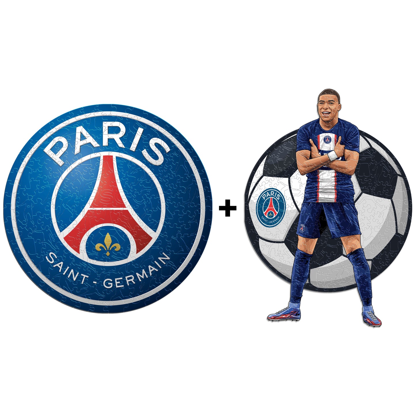 2 PACK PSG FC® Escudo + Kylian Mbappé