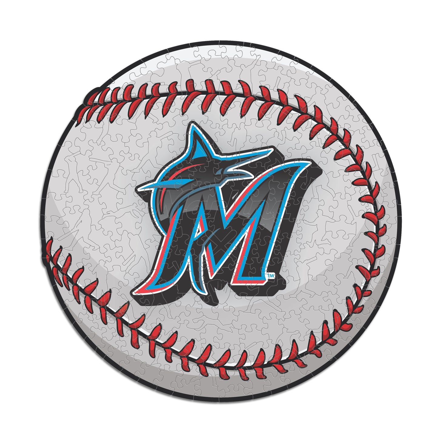 Miami Marlins™ - Rompecabezas de Madera