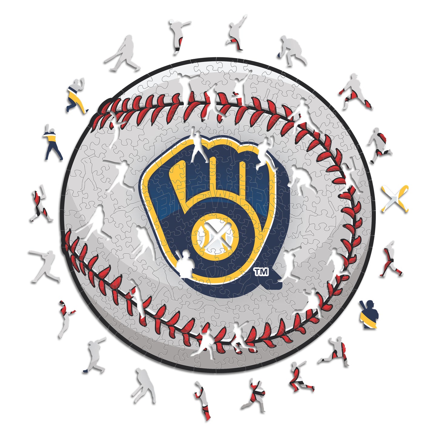 Milwaukee Brewers™ - Rompecabezas de Madera