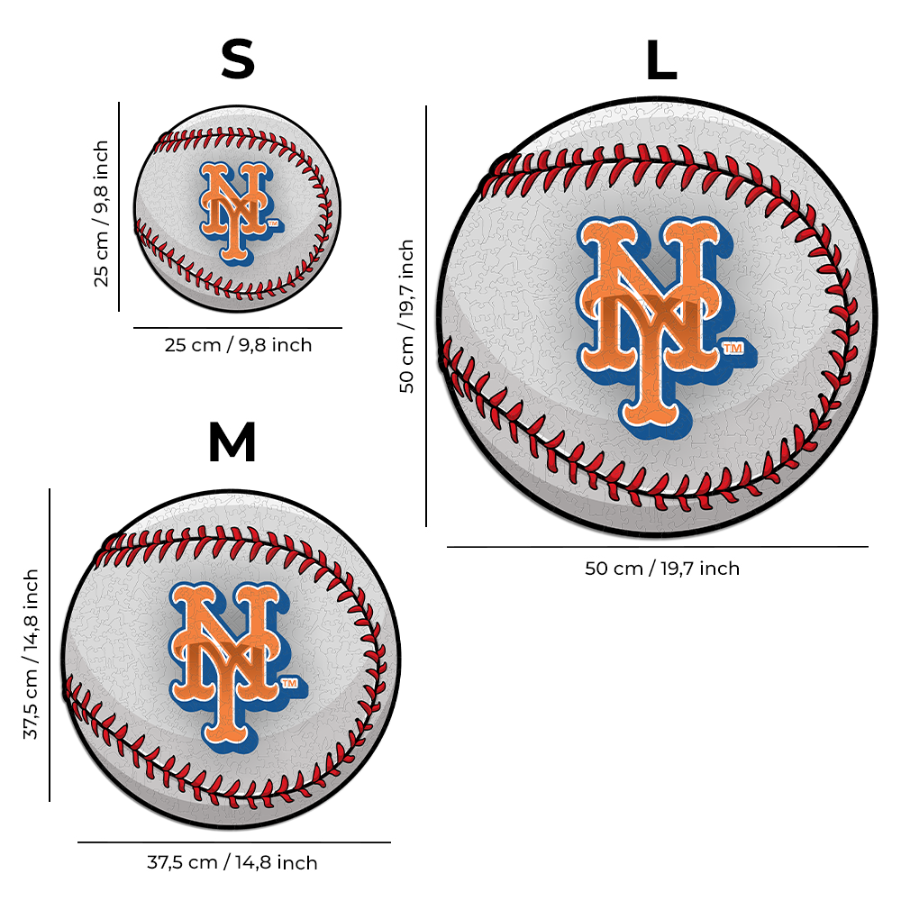 New York Mets™ - Rompecabezas de Madera