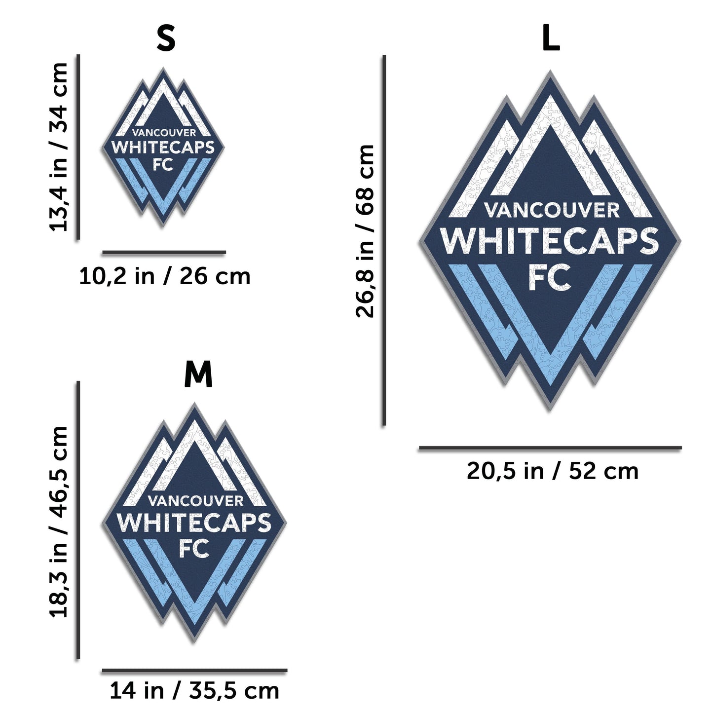 Vancouver Whitecaps® Logo - Wooden Puzzle